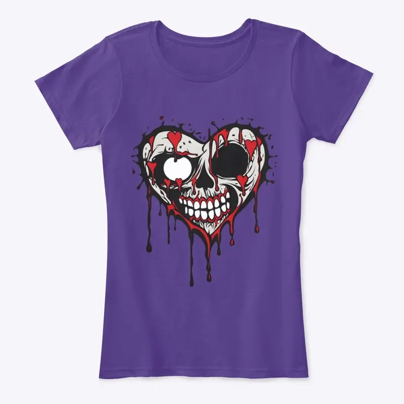 Creepy Dripping Heart Design 1