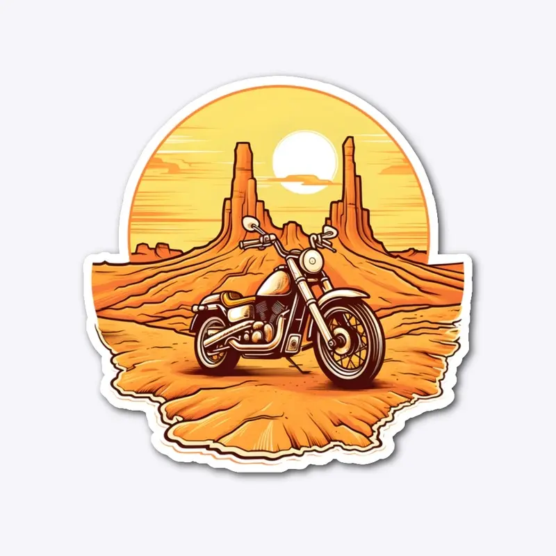 Motorbiking in the Desert Design 1