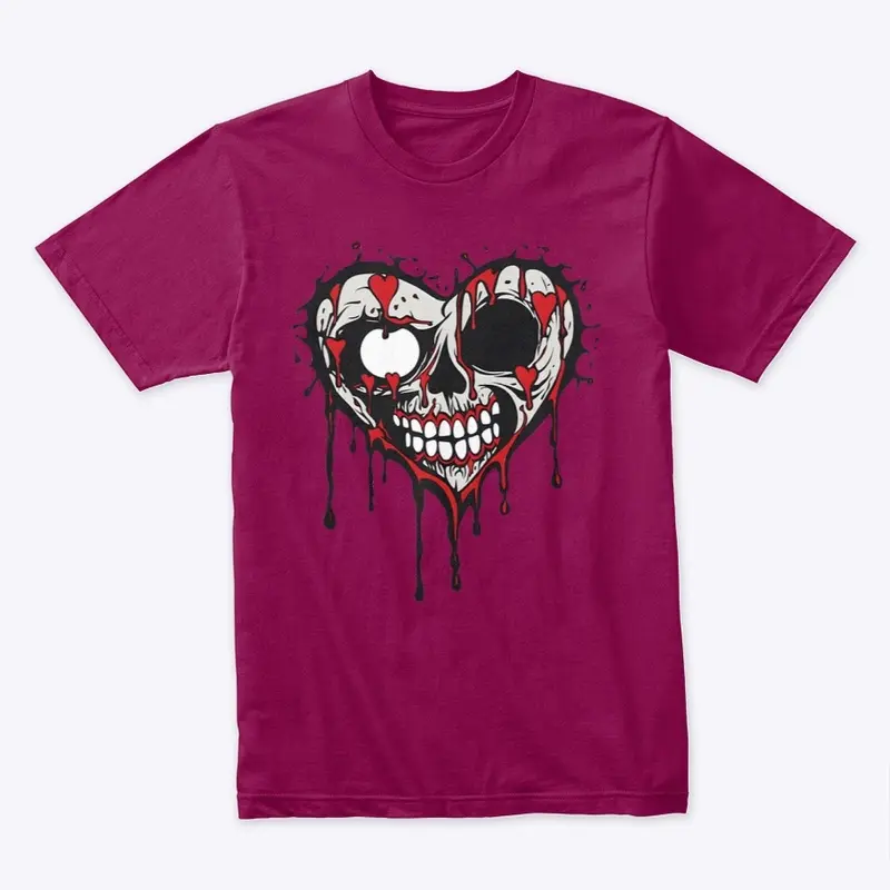 Creepy Dripping Heart Design 1