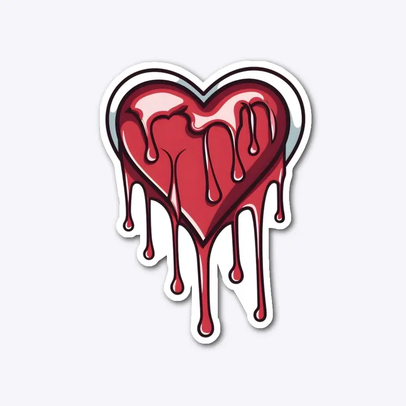 Dripping Heart Design 1