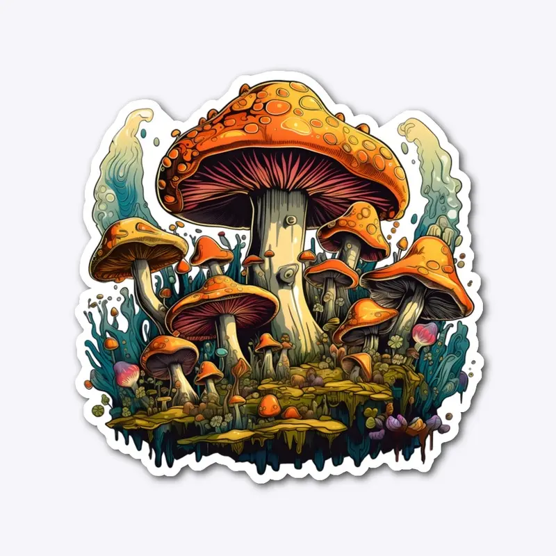 Psychedelic Mushroom Design 3