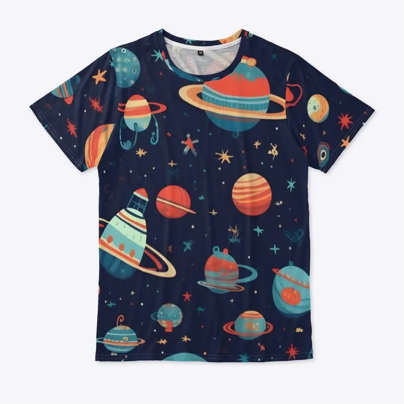 Planets and Spaceships Design 1