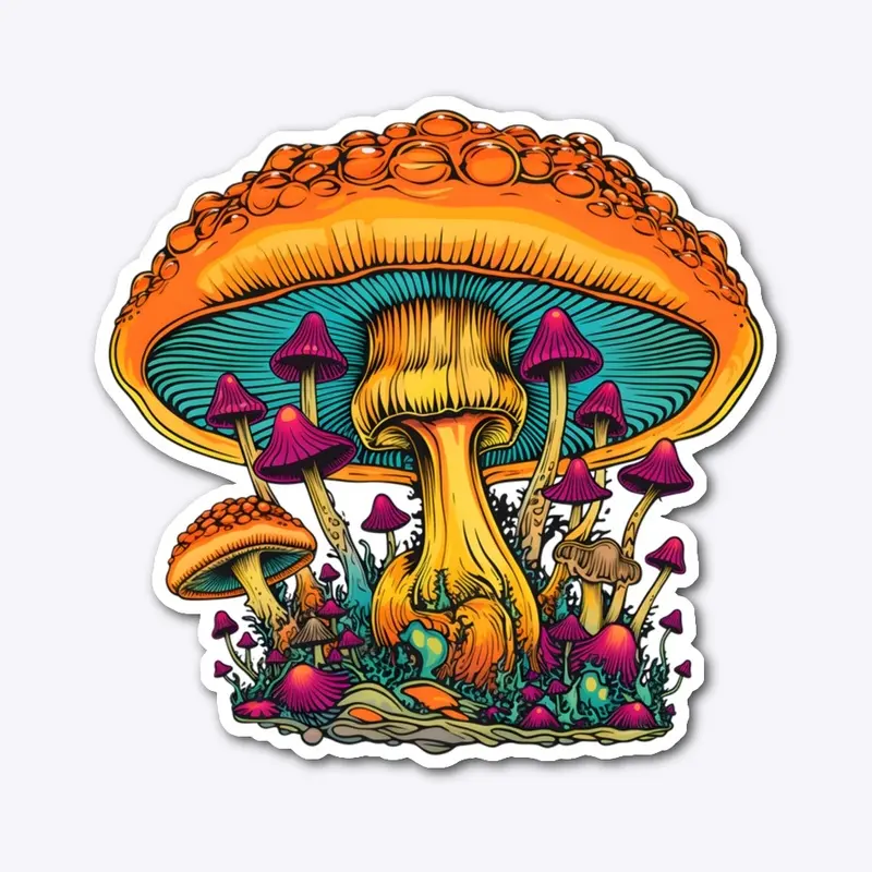 Psychedelic Mushroom Design 4