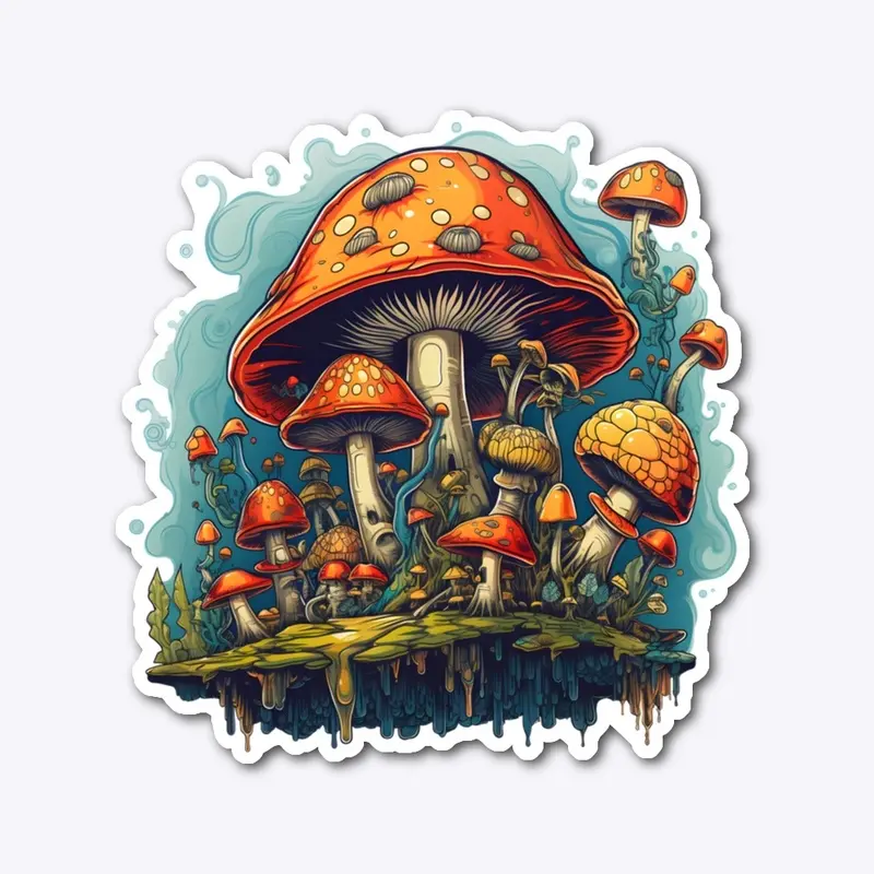 Psychedelic Mushroom Design 2