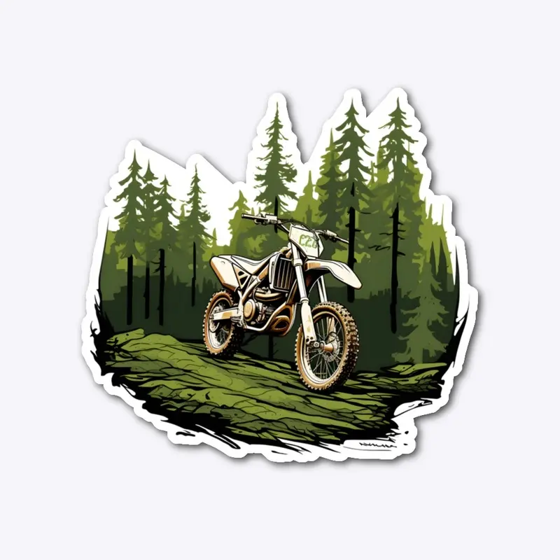 Motorbiking in the Forest Design 1