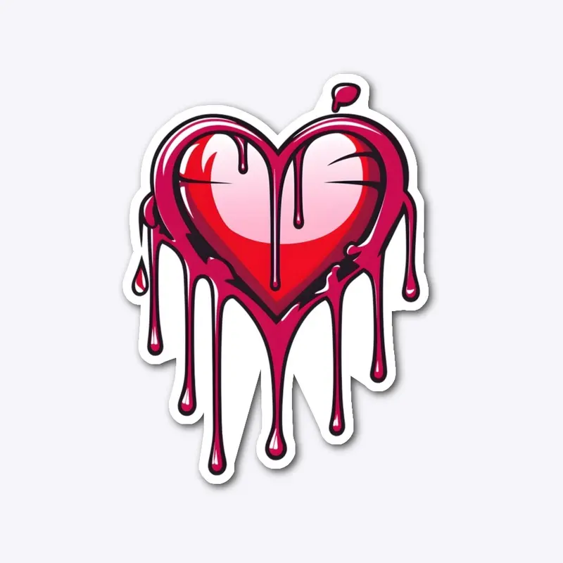 Dripping Heart Design 2